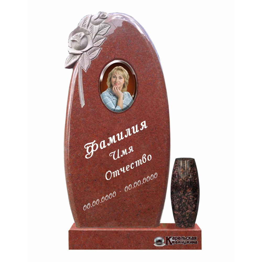 Памятник с розой Питкяранта
