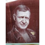Портрет ручная гравировка