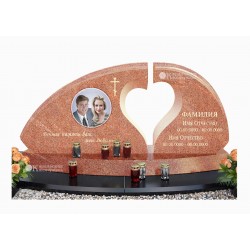 Памятник с сердцем из питкяранты